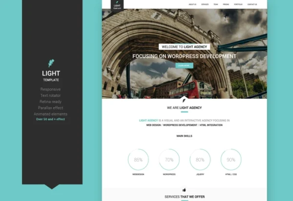 light-html-one-page-template