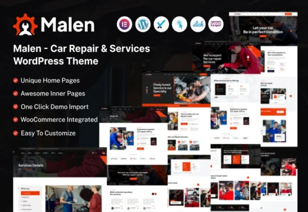 malen-car-service-repair-wordpress-theme