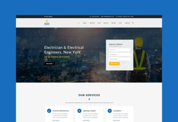 max-electric-electrician-html-template