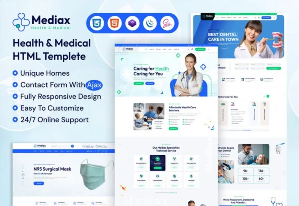 mediax-health-medical-service-html-template