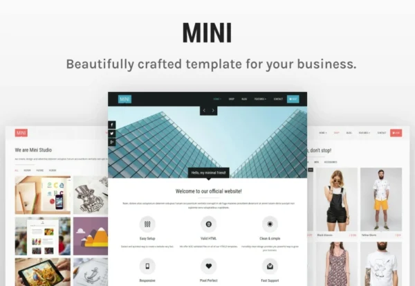 mini-unique-html5-template