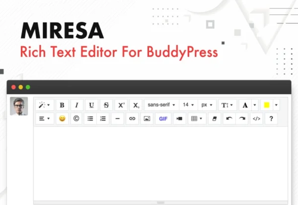 miresa-wordpress-rich-text-editor-for-buddypress