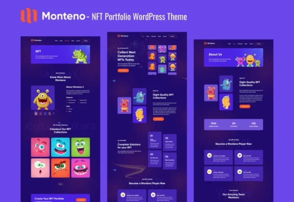 monteno-nft-portfolio-wordpress-theme