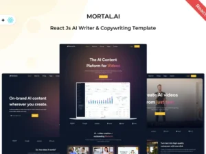 mortal-react-js-ai-writer-copywriting-template