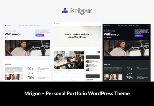 mrigon-personal-portfolio-wordpress-theme