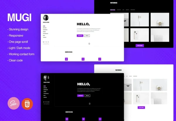 mugi-personal-portfolio-resume-html-template