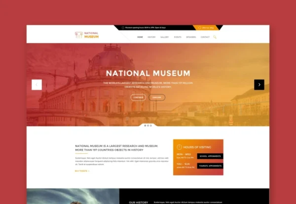 museum-premium-html-template