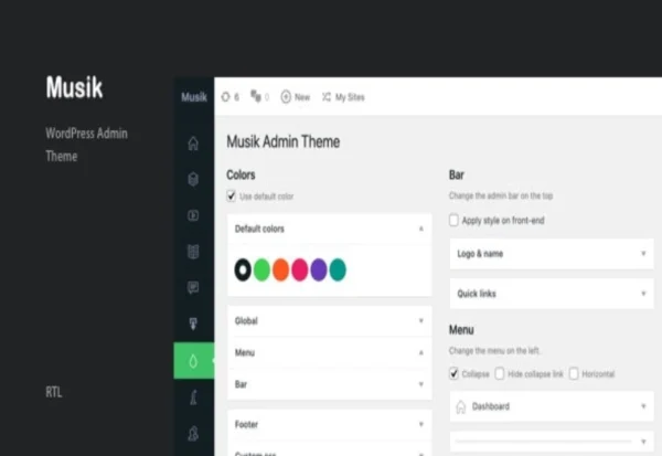 musik-wordpress-admin-theme