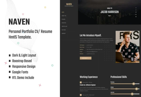 naven-resume-cv-vcard-portfolio-template