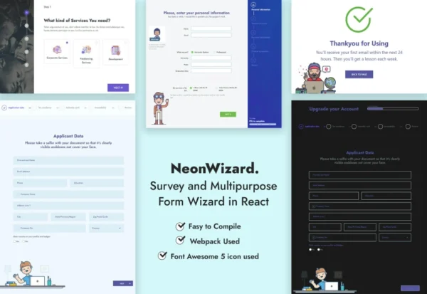 neonwizard-react-js-questionnaire-multistep-form