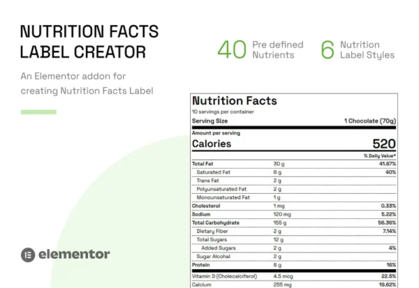 nutrition-facts-label-creator-elementor-addon