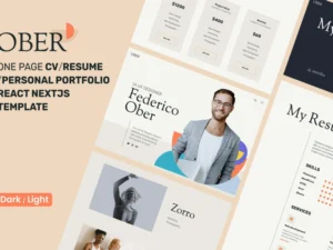 ober-personal-portfolio-react-template