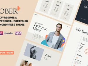 ober-personal-portfolio-resume-wordpress-theme