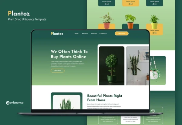 plantoz-plant-shop-unbounce-template