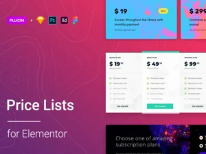 price-list-for-elementor