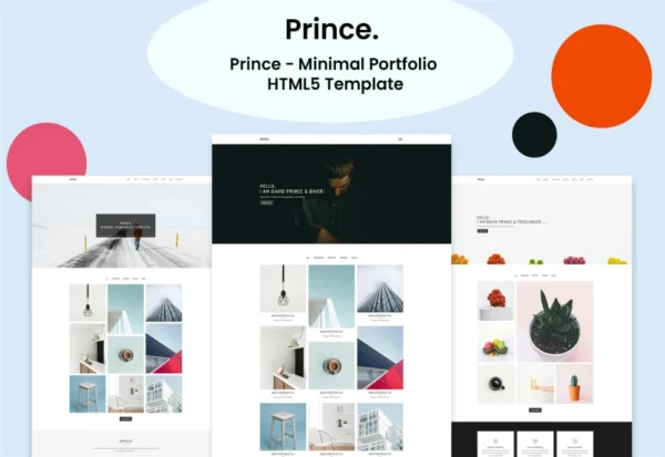 prince-minimal-portfolio-html5-template