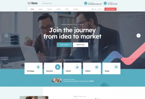 qizon-crowdfunding-charity-wordpress-theme