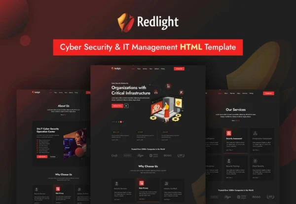 redlight-cyber-security-it-management-html-tem