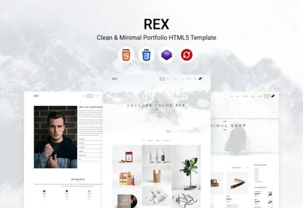 rex-clean-minimal-portfolio-html5-template