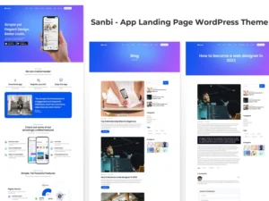 sanbi-app-landing-page-wordpress-theme