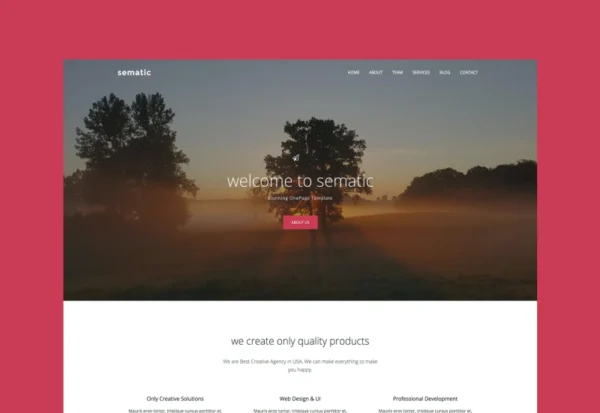 sematic-one-page-joomla-template