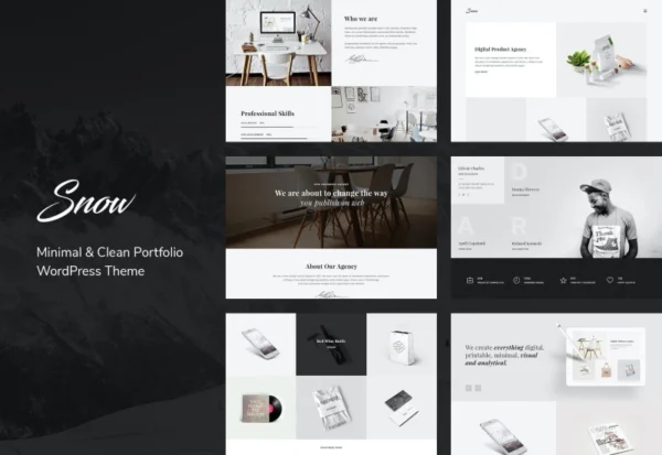 snow-minimal-clean-wordpress-portfolio-theme