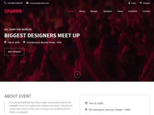 sparrk-event-bootstrap-template