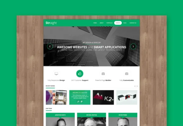 straight-creative-flat-html-template