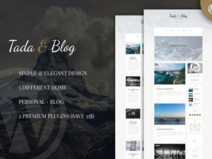 tada-blog-personal-blog-wordpress-template