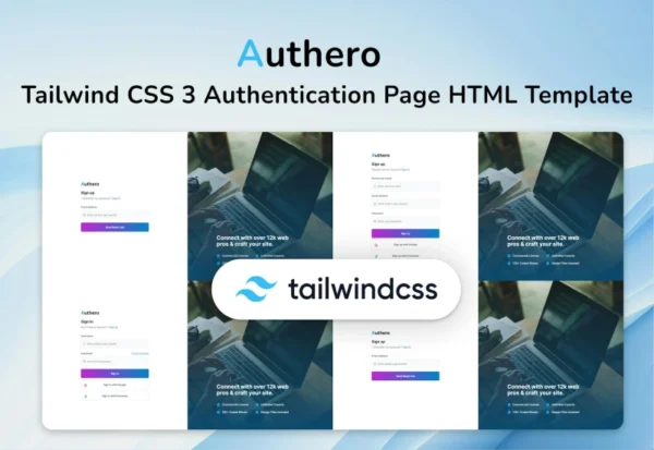 tailwind-css-authentication-pagetemplate-authero