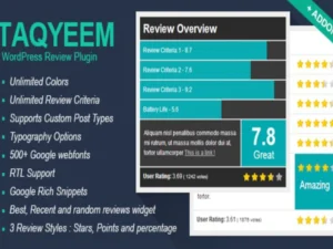 taqyeem-wordpress-review-plugin