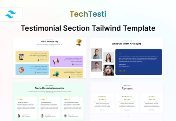 techtesti-testimonial-section-tailwind-template-2