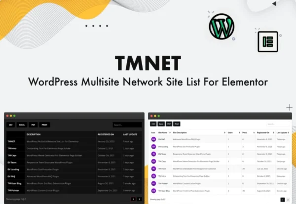 tmnet-wordpress-multisite-site-list-for-elementor