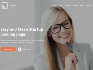 vanessa-startup-landing-page-wordpress-theme