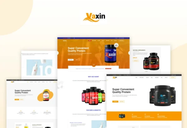 vaxin-health-supplement-medicine-html-template