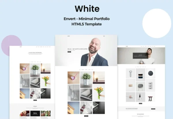 white-minimal-portfolio-template