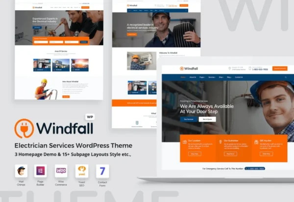 windfall-electrician-services-wordpress-theme