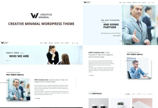 won-creative-minimal-wordpress-theme