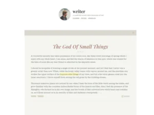 writer-minimal-personal-blogger-theme