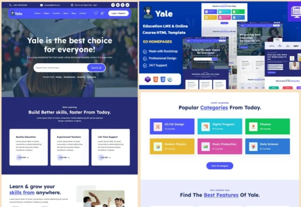 yale-education-html-template