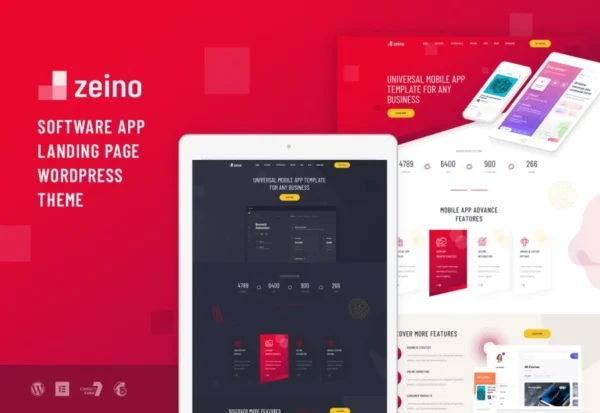 zeino-app-landing-wordpress-theme